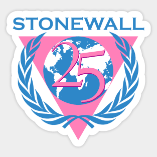 Stonewall 25 Vintage Retro NYC New York Gay LGBT Sticker